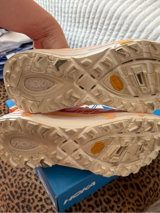 HOKA Mafate Speed 2 Trail Running Shoes | Ember/Pale Tangerine | Size 9.5W - Picture 3 of 7